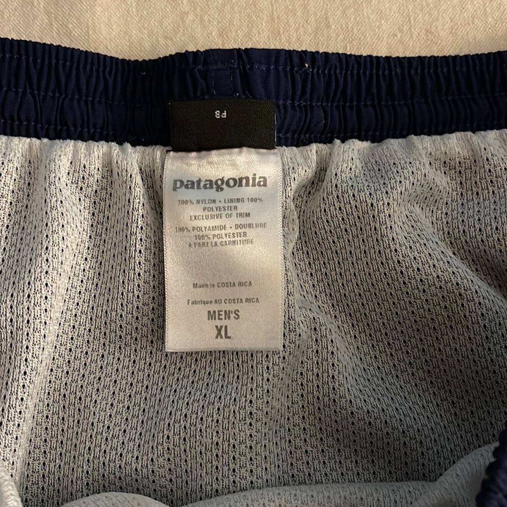 SALE 🔥🔥Patagonia Mens Swim Trunks Navy Blue Size XL - Picture 4 of 9